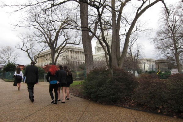 Vassar Temple Students Walk to Capitol Hill to Lobby Legislators, Part of the RAC's L'Taken Social-Action Seminar.